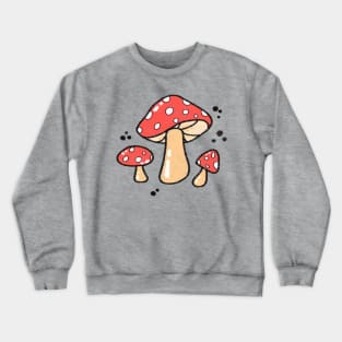 Red Mushrooms Crewneck Sweatshirt